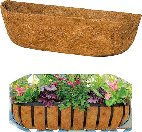 coco liners with metal box for plants|home depot coconut fiber.